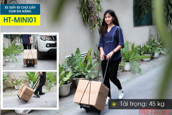 Xe đẩy đi chợ gấp gọn đa năng Advindeq HT-MINI01