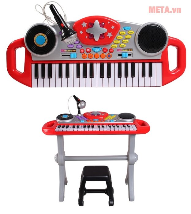 Đàn organ kèm mic và bàn DJ Winfun 2068