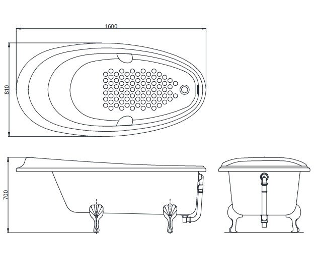 Bồn Tắm Ngọc Trai TOTO PPY1610HIPTE#S