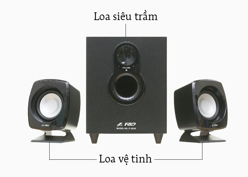 Loa vi tính Fenda F203G - 2.1 Loa vi tính Fenda F203G - 2.1