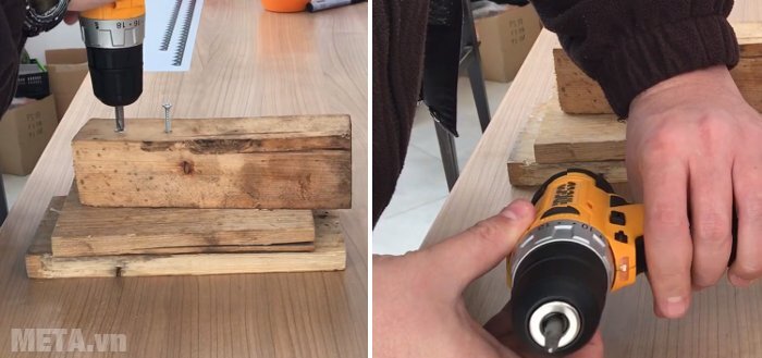 Máy khoan vặn vít chạy pin INGCO CDLI228120-2 12V