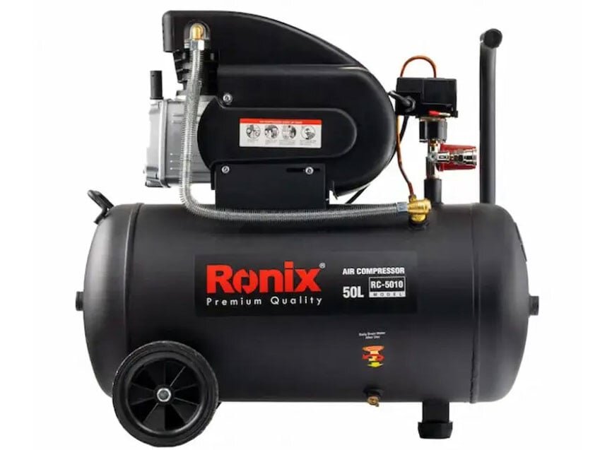 Máy nén khí Ronix có 2 bánh xe Máy nén khí Ronix