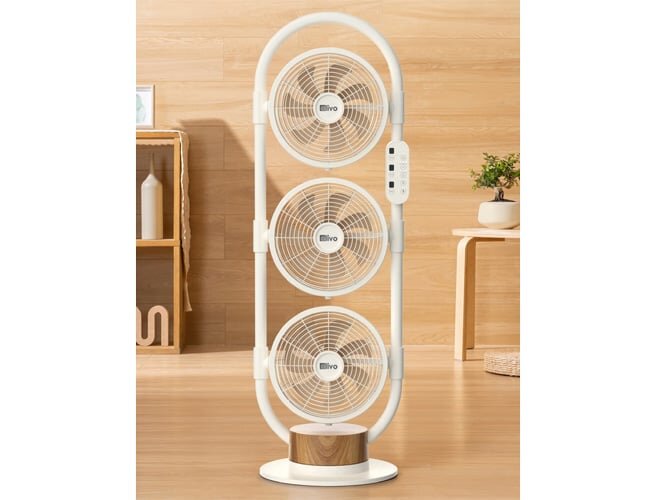 Quạt thiết kế 3 lồng hoạt động độc lập Quạt tuần hoàn không khí Olivo CF1 Pro