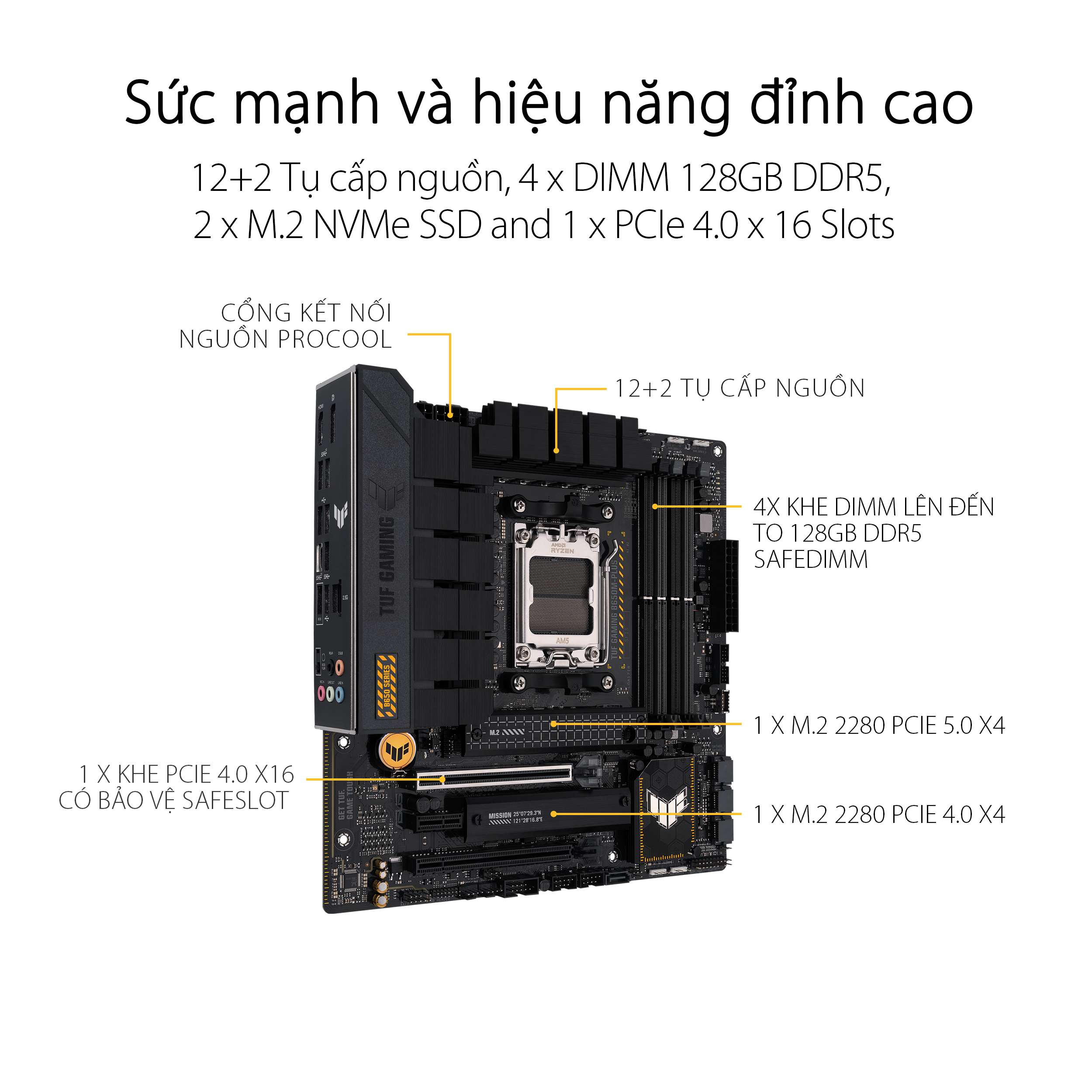 Mainboard ASUS TUF GAMING B650M-PLUS
