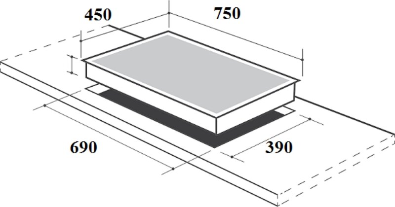Bếp gas âm Canzy CZ-862