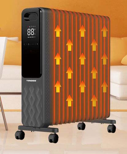 Tiross TS9222 sử dụng công nghệ sưởi dầu hiện đại Tiross TS9222 sử dụng công nghệ sưởi dầu hiện đại