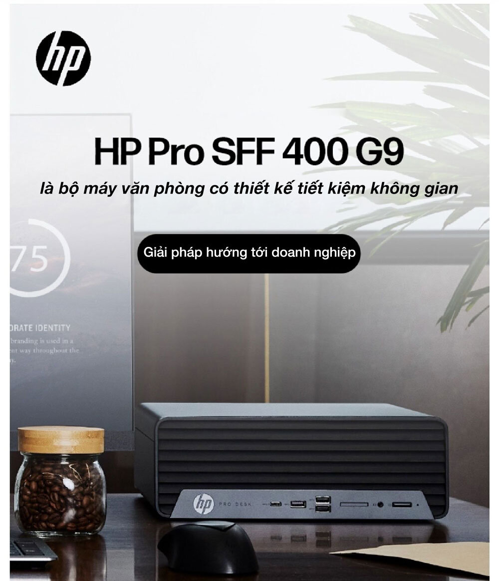 PC HP Pro SFF 400 G9 8U8H6PA là đối tác tin cậy cho học tập cũng như làm việc