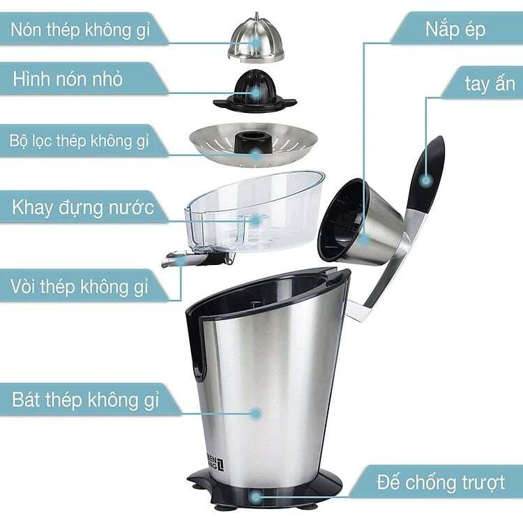Cấu tạo máy vắt cam Lebenlang LBC388 Lebenlang LBC388