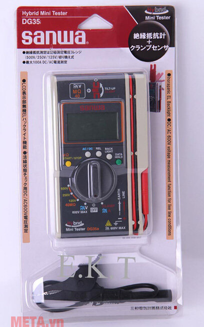 Đồng hồ đo điện trở cách điện Sanwa DG35 Đồng hồ đo điện trở cách điện Sanwa DG35