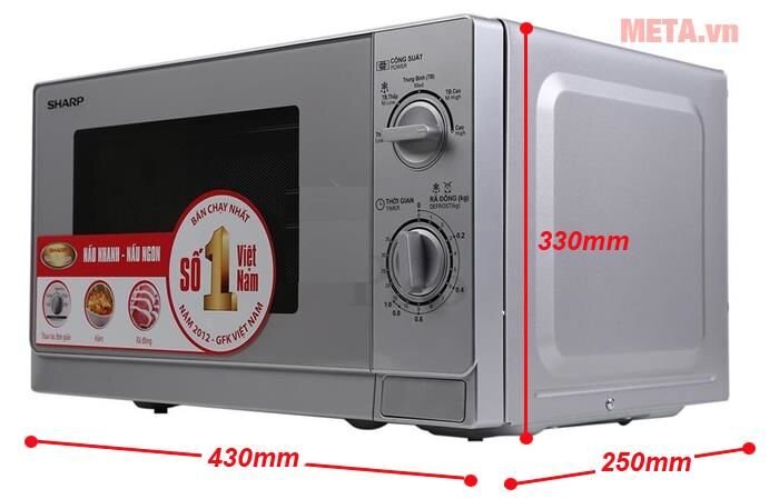 Lò vi sóng Sharp R-204VN-S (20 lít)