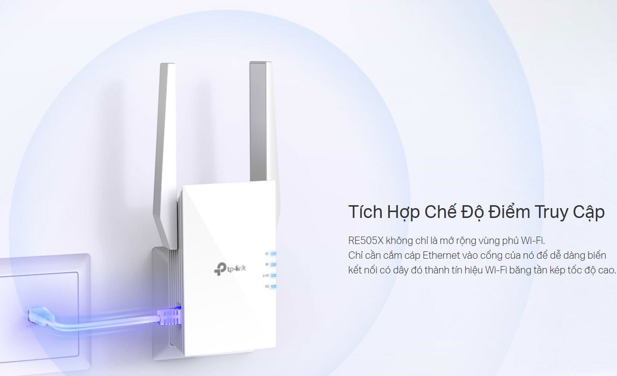 TP-Link RE505X có chế độ truy cập điểm TP-Link RE505X