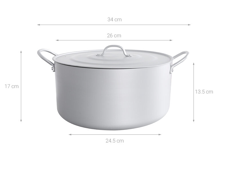 Nồi nhôm oxy hóa mềm 26 cm Supor HT08008-4 Nồi nhôm oxy hóa mềm 26 cm Supor HT08008-4