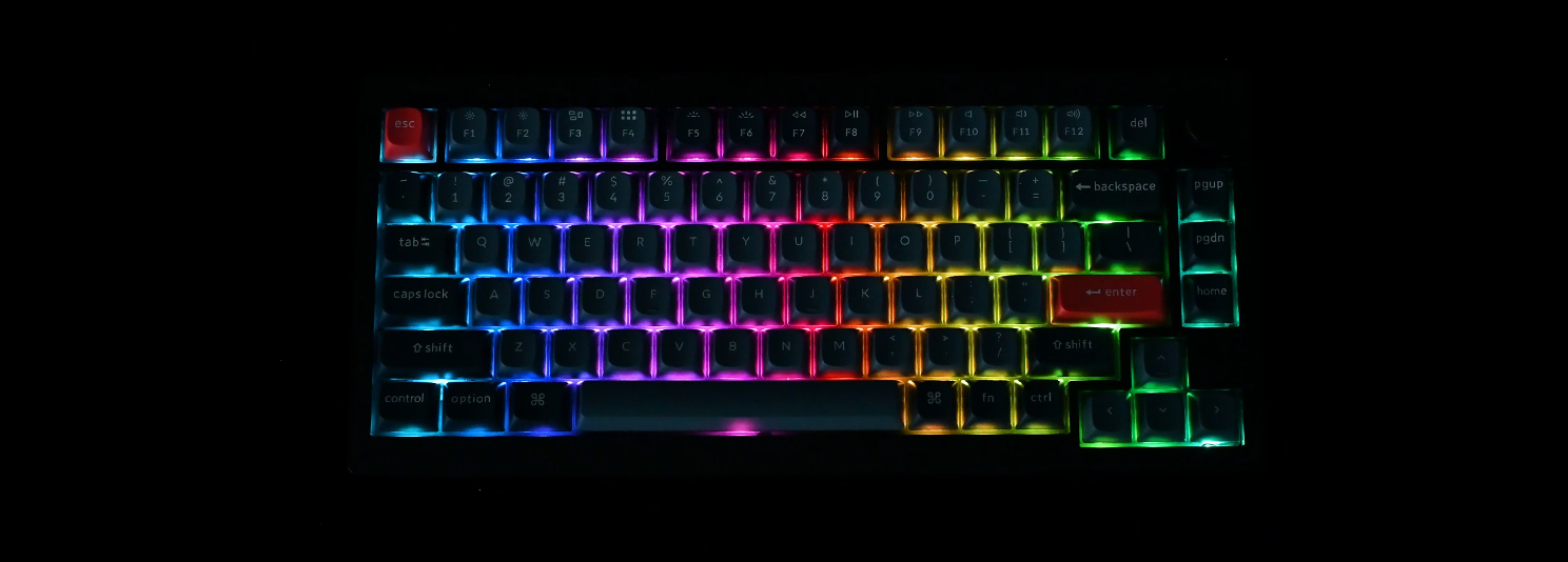 Bàn phím Keychron V1M-D3 V1 Max Swappable RGB Backlight Brown Switch - Black - Knob Version 10