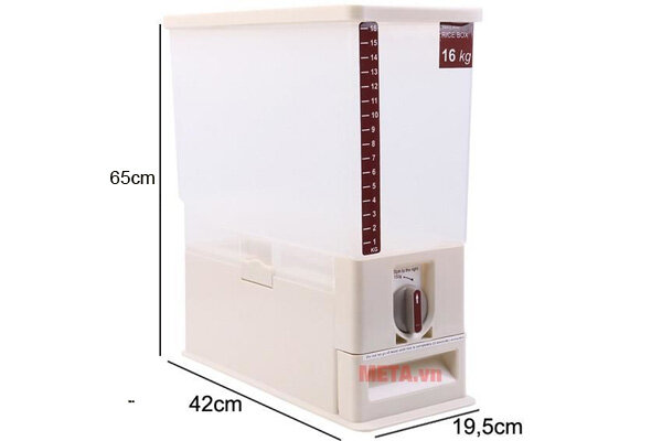 Thùng đựng gạo thông minh Tashuan TS 3626A - 16Kg Thùng đựng gạo thông minh Tashuan TS 3626A - 16Kg