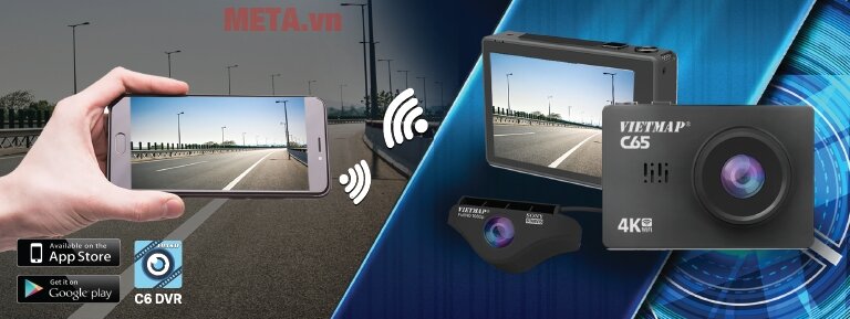 Camera hành trình ghi hình trước và sau cao cấp VietMap C65