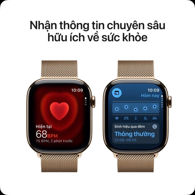 Đồng hồ thông minh Apple Watch Series 11 Titan 42mm GPS   Cellular Milanese Loop