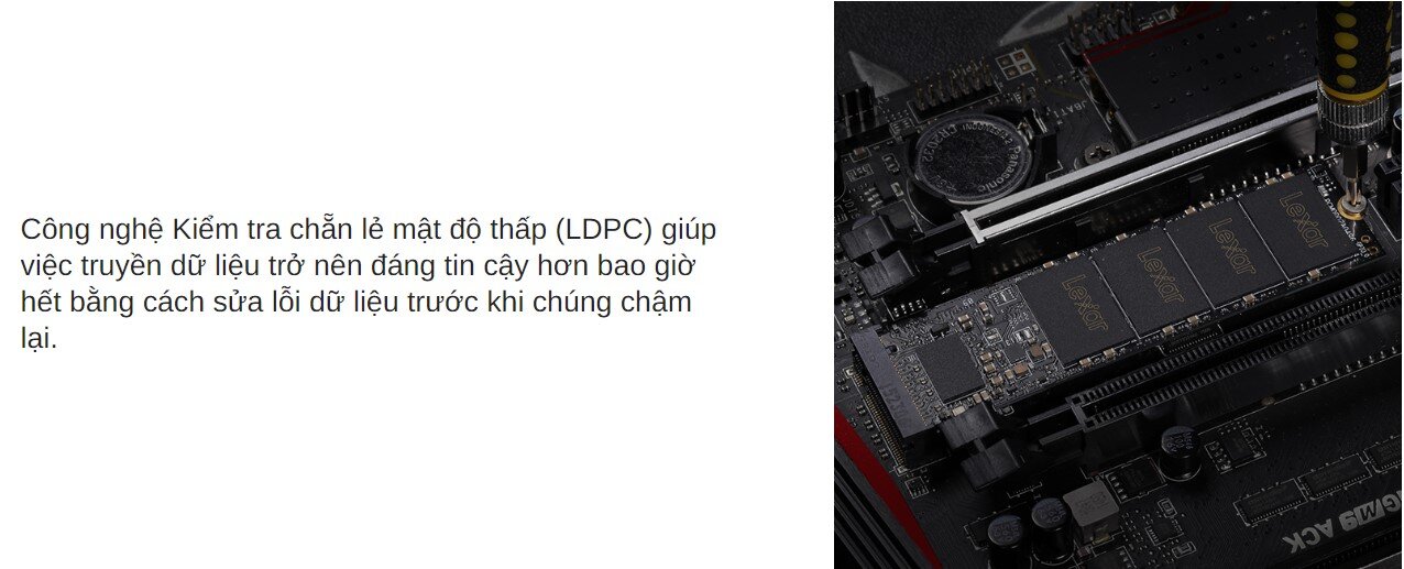 Ổ cứng SSD Lexar NM620 256GB M.2 2280 PCIe 3.0x4 (Đoc 3000MB/s - Ghi 1300MB/s) - (LNM620X256G-RNNNG)