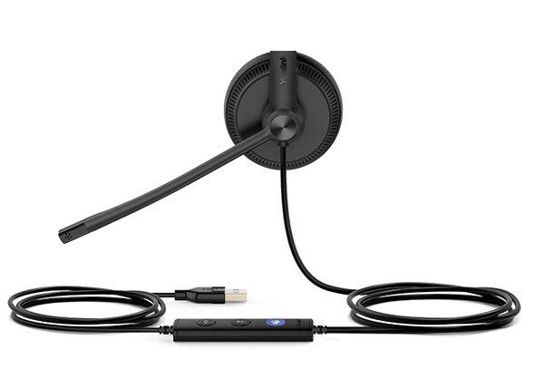 Tai nghe Yealink UH34 Mono (chuẩn USB, 1 tai) - đệm da