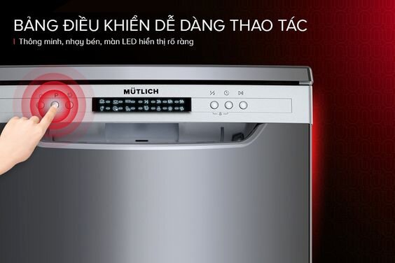 Máy rửa bát độc lập 14 bộ Mutlich MSM6814I (hình 3)