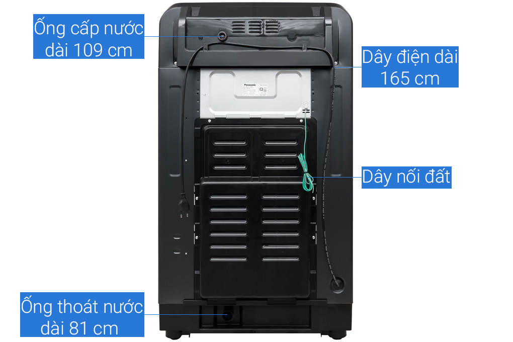 Mặt sau máy giặt Máy giặt lồng đứng