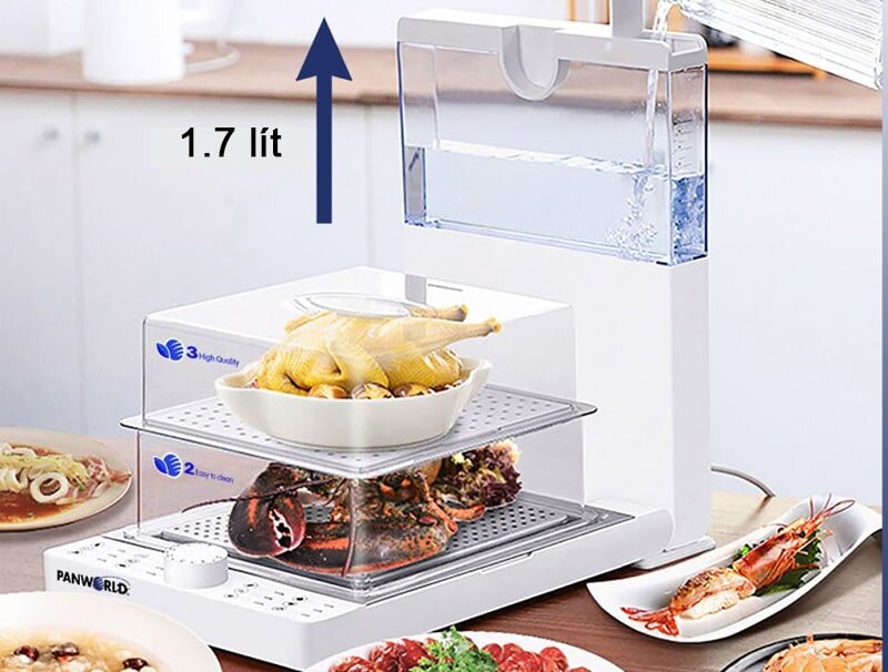  Panworld PW-2311 có dung tích bình chứa 1.7 lít