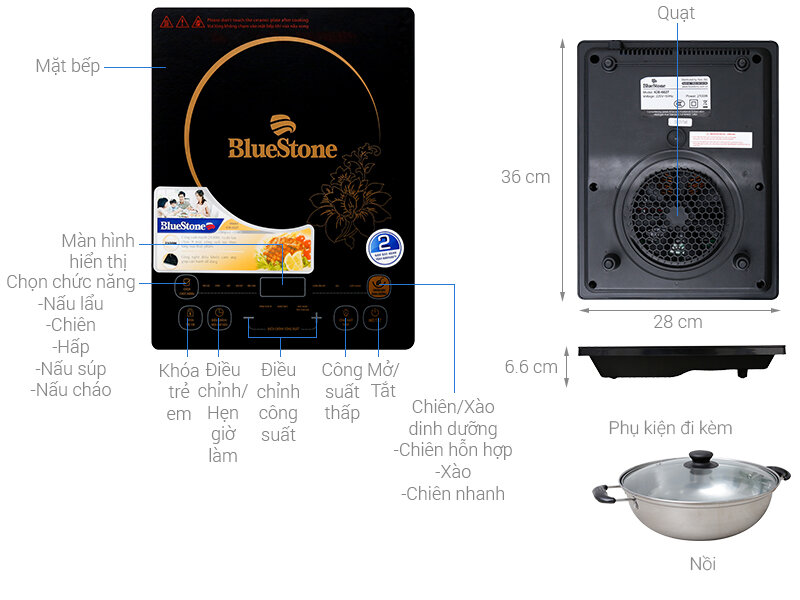Bếp từ BlueStone ICB-6627 Bếp từ BlueStone ICB-6627