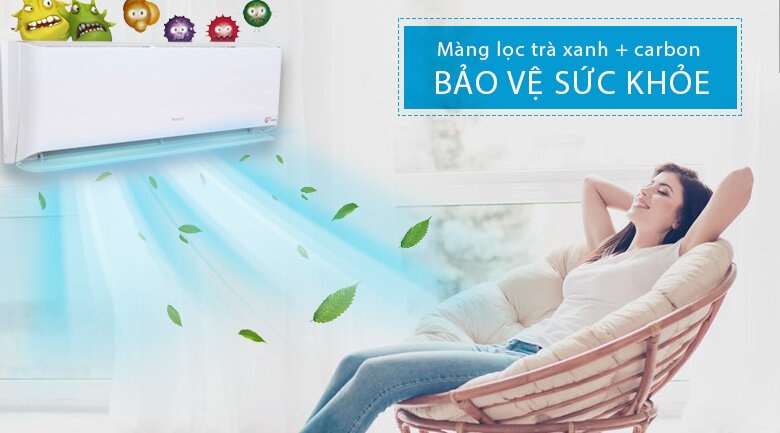 Máy lạnh Gree inverter 1 HP GWC09GB-K3DNC1A