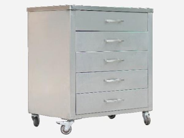 Xe đẩy dụng cụ Xuân Hòa XDD-06-00 được làm bằng inox bền chắc Xe đẩy dụng cụ Xuân Hòa XDD-06-00