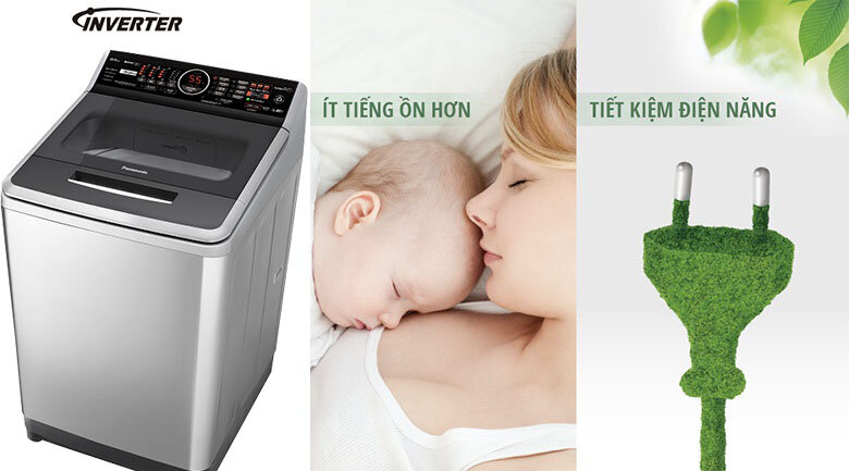 Công nghệ Inverter - Máy giặt Panasonic Inverter 9.5 kg NA-FS95V7LMX