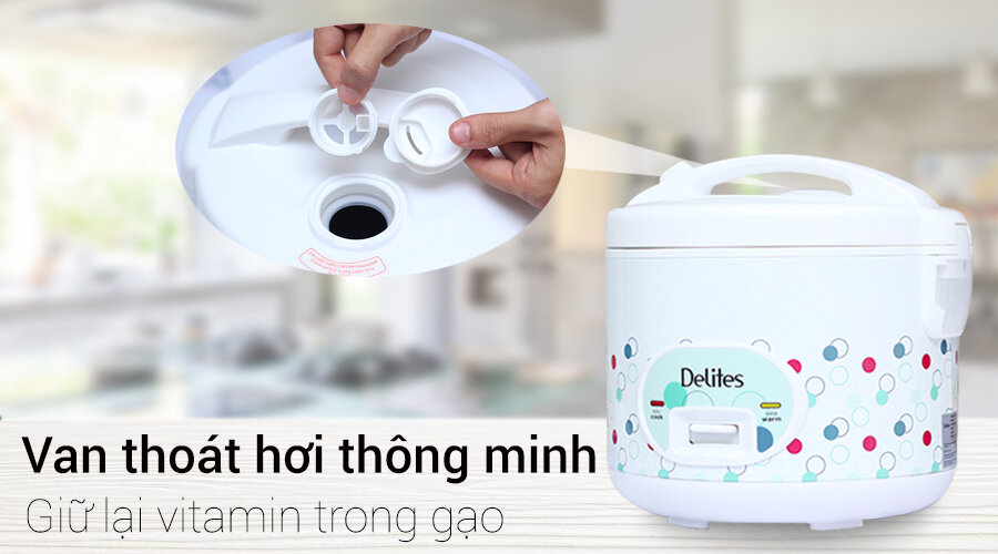 Nồi cơm điện Delites 1.8 lít NCG1801-02 Nồi cơm điện Delites 1.8 lít NCG1801-02