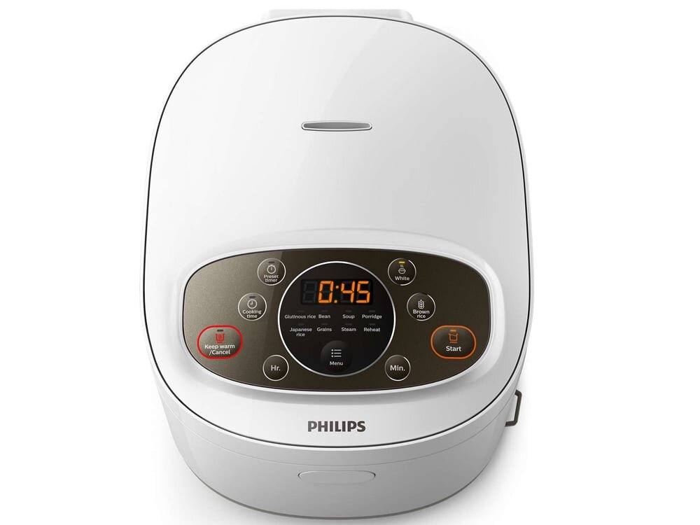 Bảng điều khiển của nồi Philips HD4533 gồm các nút nhấn điện tử rất dễ sử dụng