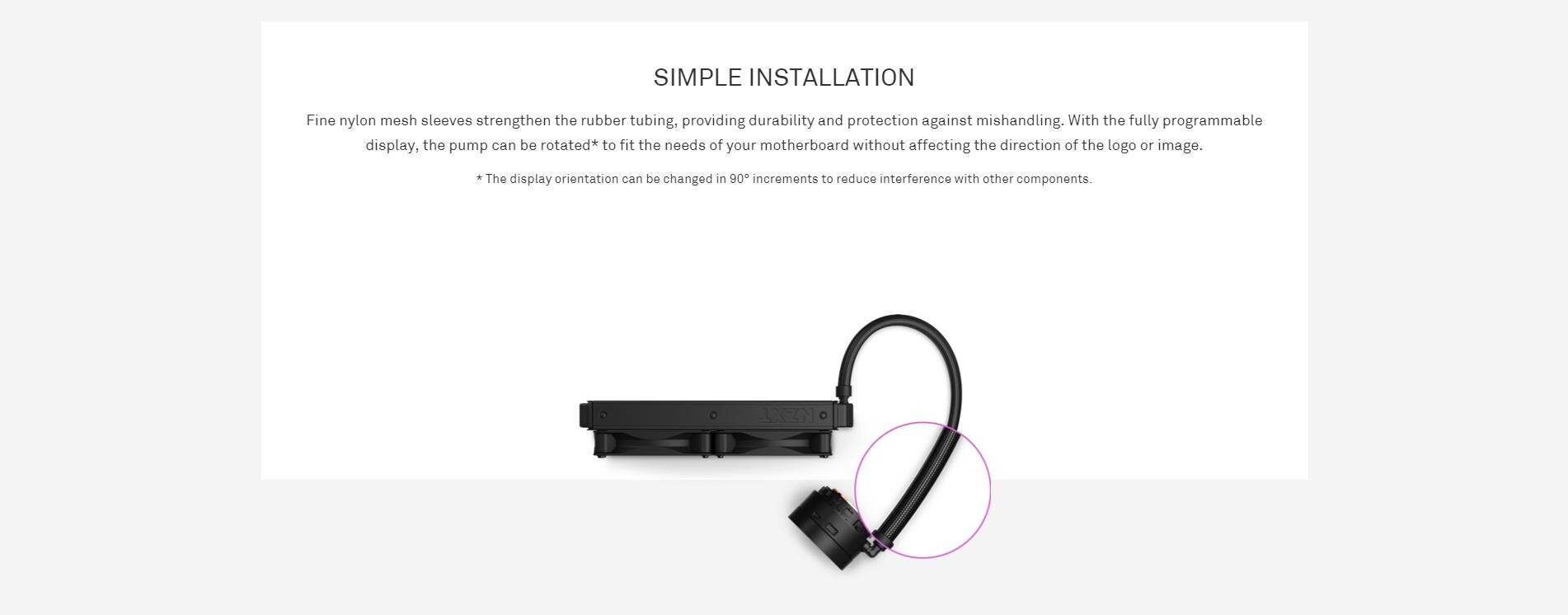 Tản nhiệt nước CPU NZXT Kraken Z63 có thể lắp đặt đơn giản