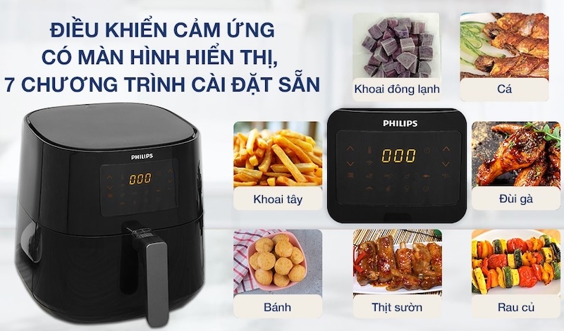Lợi ích khi sử dụng nồi chiên không dầu 6,2 lít Philips HD9280/90
