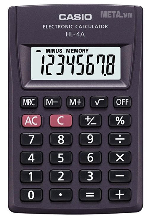 Máy tính bỏ túi Casio HL-4A Máy tính bỏ túi Casio HL-4A