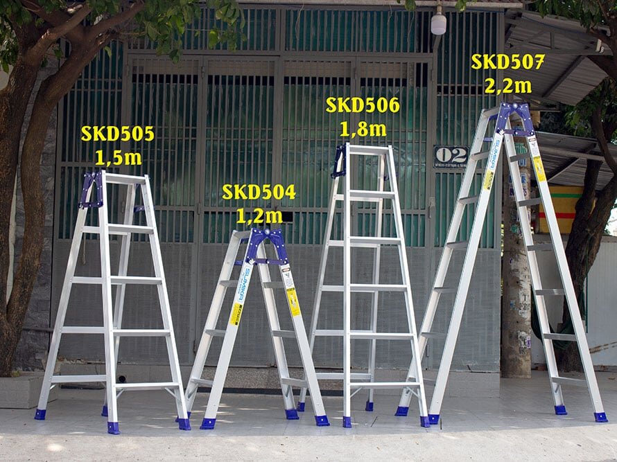 Chiều cao thang chữ A Thang chữ A Sumika SKD505