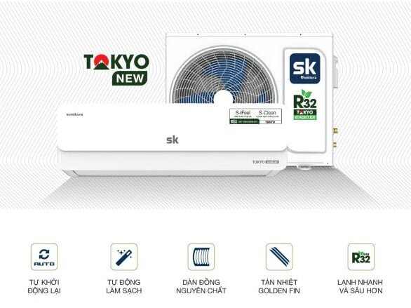 Điều hòa Sumikura Inverter 2 chiều 18.000 BTU APS/APO-H180/TOKYO