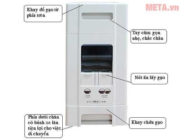 Thùng gạo Hàn Quốc Samick 22kg (SR-22W)