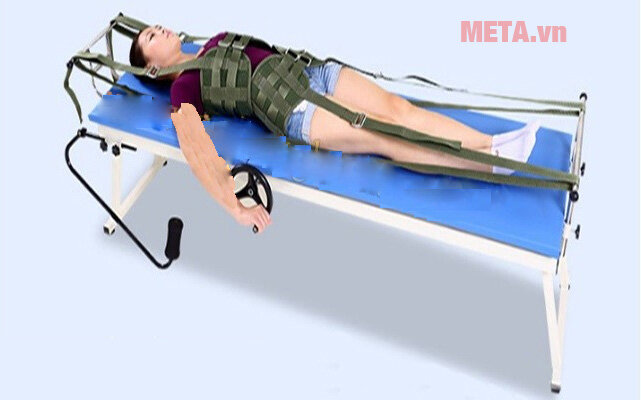 Giường kéo giãn cột sống có tay cầm Nikita HK158C (Giường ngành y PC II)