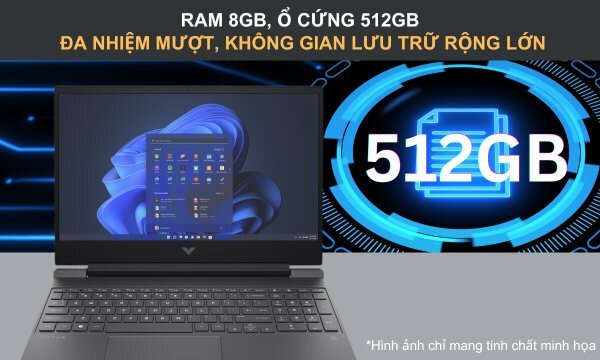 Laptop HP Victus Gaming 15-FA1091TX i5-13420H/8GB/512GB/Win11 (8C5M8PA)
