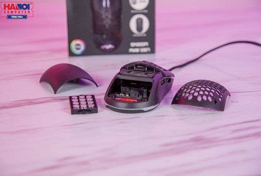 Chuột E-Dra EM618 Đen (USB/RGB/Huano20M/Avago3327/12400dpi)