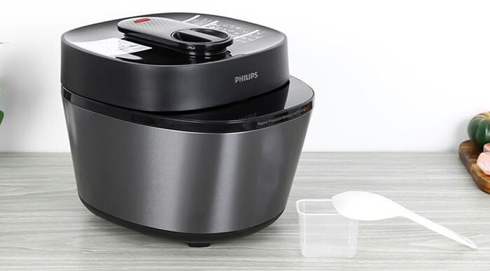 Nồi áp suất điện Philips HD2151/66 có thiết kế đẹp, sang trọng