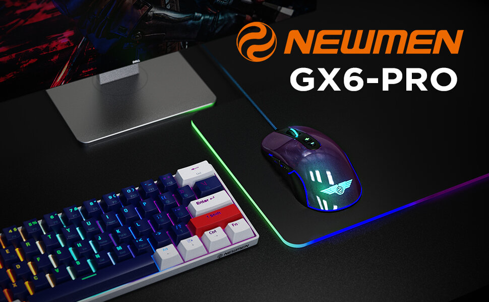 Chuột Newmen GX6 Pro Chameleon RGB (USB) 1