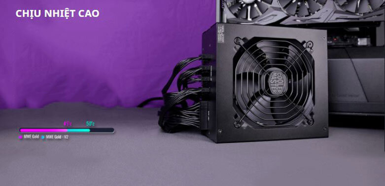 Power CM MWE gold V2 FM 850W (MPE-8501-AFAAG) | Khả năng chịu nhiệt tốt