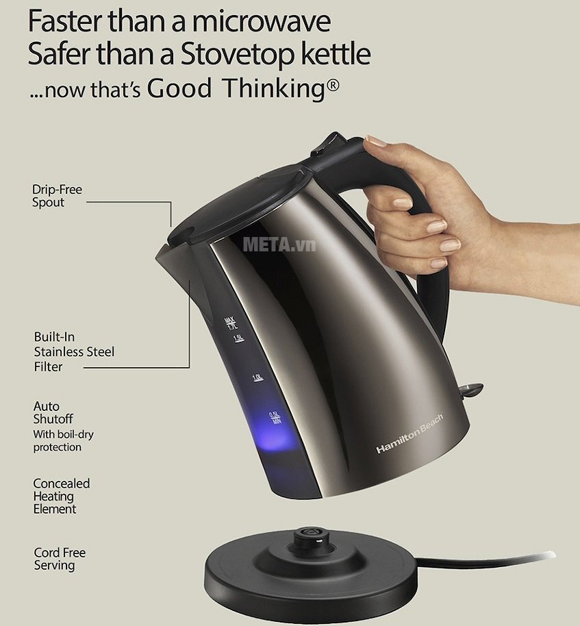 Bình đun nước Hamilton Beach 45351-IN