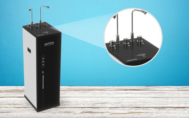 Vòi lấy nước của máy lọc nước nóng lạnh nguội 10 lõi Mutosi MP-S1012