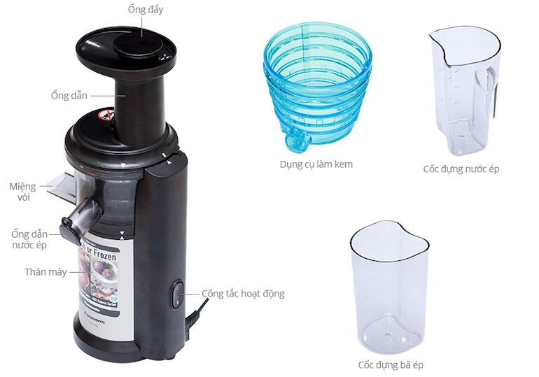 Máy ép chậm Panasonic PAVH-MJ-L500SRA sử dụng tính năng an toàn