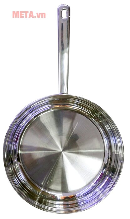 Chảo xào inox trơn KOMPLET Elmich 2353139 28cm (không chống dính)