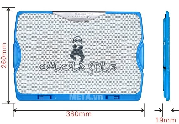 Đế tản nhiệt COOLCOLD™ Elegant Ice 2 Pop - K22 Pop (2 quạt)