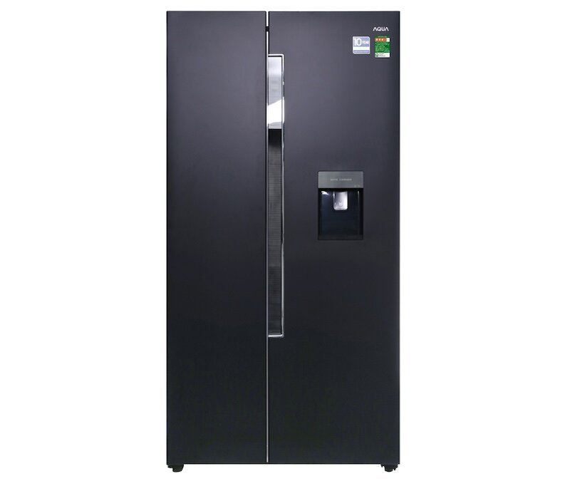 Tủ lạnh Aqua Inverter AQR-I565AS sở hữu thiết kế side by side thời thượng