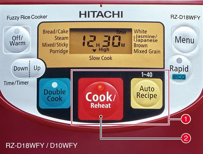 Nồi cơm điện tử 1L Hitachi RZ-D10WFY (RE)